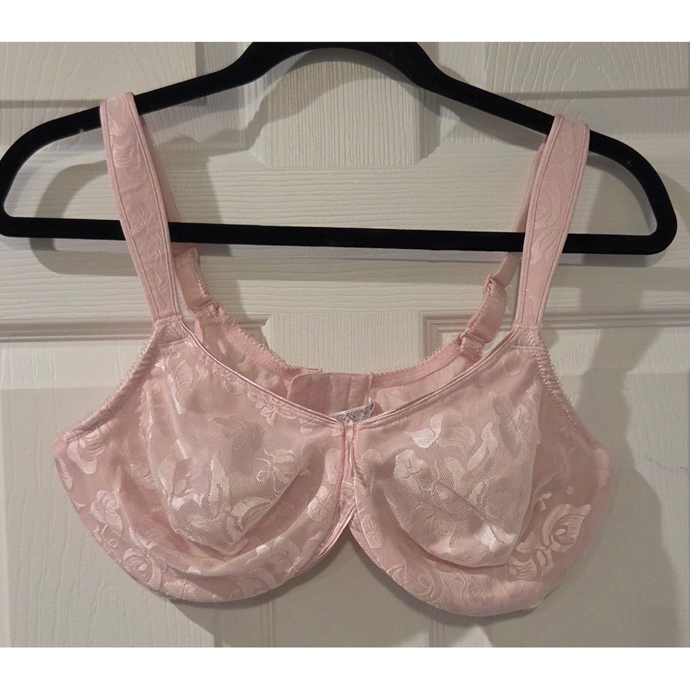 Wacoal Awareness Underwire Bra 85567 40D Blush Pink Full Coverage Jacquard